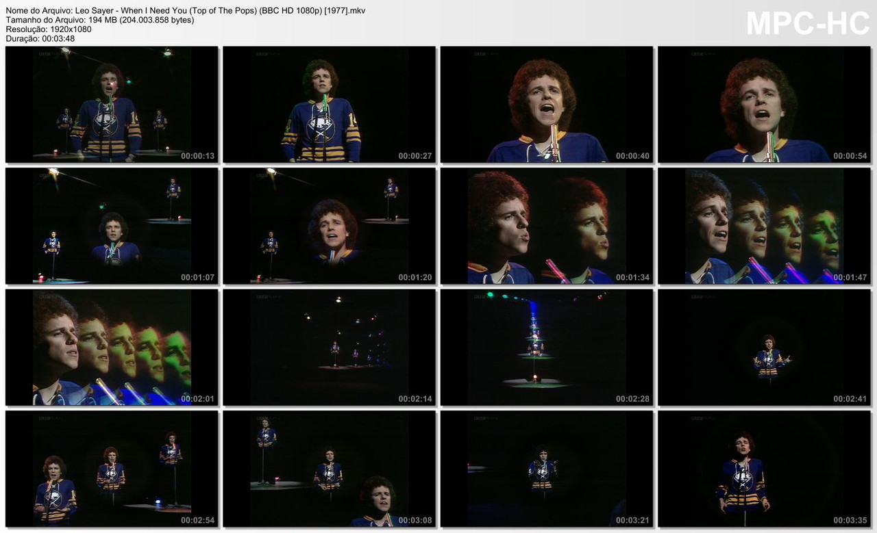 Leo Sayer - When I Need You (Top of The Pops) (BBC HD 1080p) [25.12.1977]