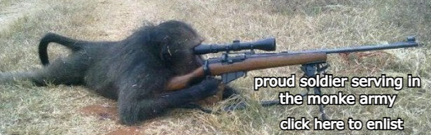 monke army propaganda
