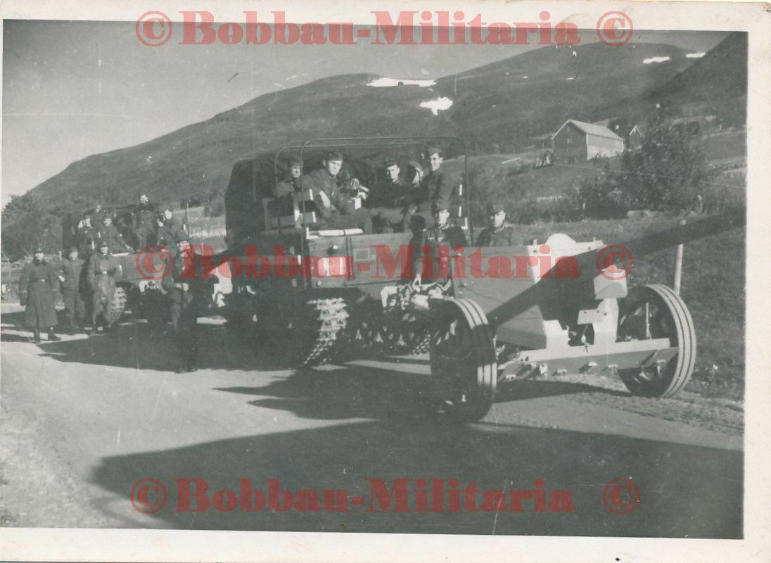 Norwegen Wehrmacht RSO Steyr Raupenschlepper OST Panzerjäger PAK Geschütz !