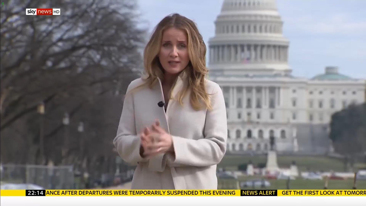 08 January - 22.00.00 - Sky News At 10. Anna Botting with the ma