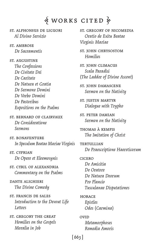 Works cited page from Meditations For Each Day