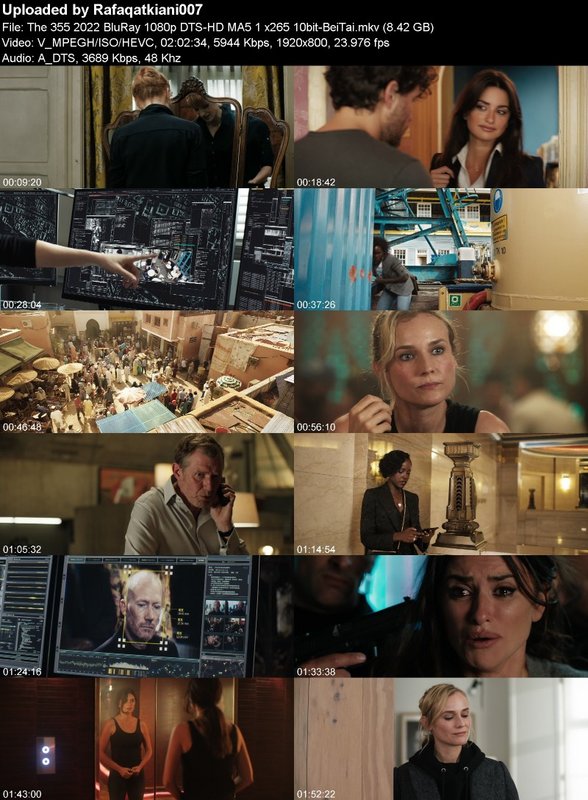 The 355 2022 BluRay 1080p DTS-HD MA5 1 x265 10bit-BeiTai