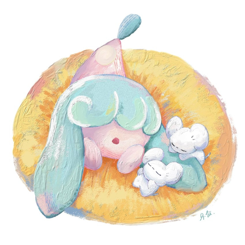 hatenna-and-tandemaus-pokemon-drawn-by-f