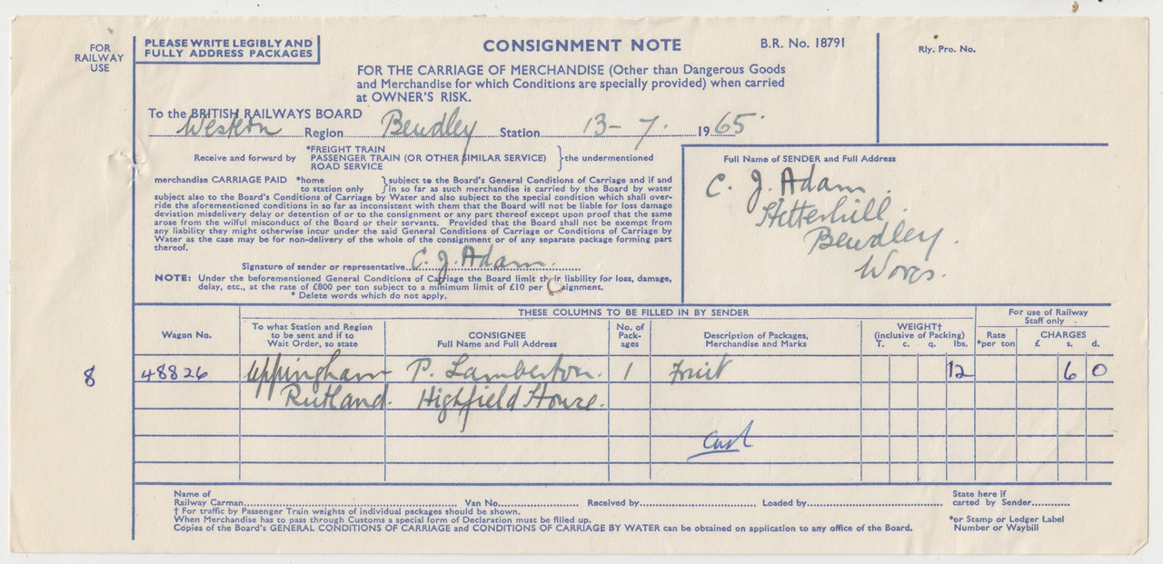 Bewdley Consignment Notes (24)