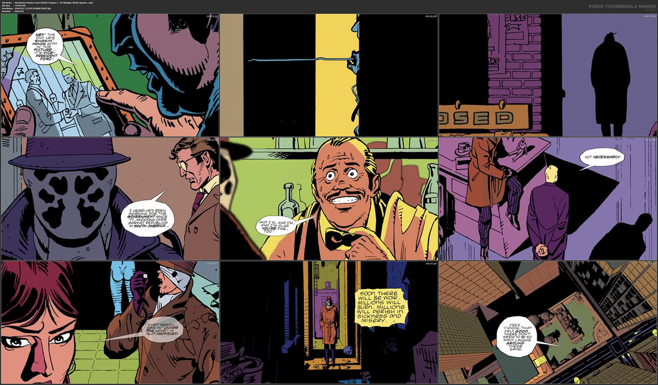 Watchmen Motion Comic S01E01 Chapter I - At Midnight, All the Agents....mkv