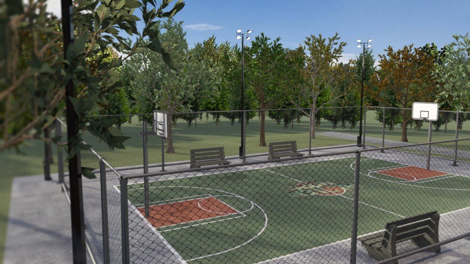 Basketball Court Popout 1