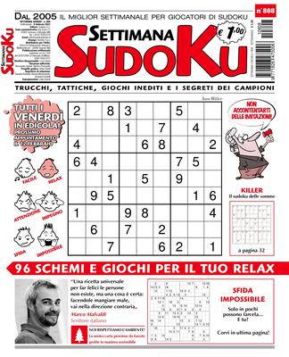 Settimana Sudoku N.808 – 05 Febbraio 2021