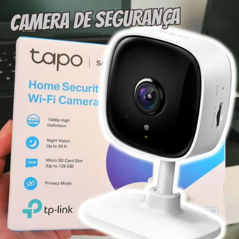 TP-Link CÂMERA WI-FI DE SEGURANÇA RESIDENCIAL TAPO TC60, Cor: Banca TP-Link CÂMERA WI-FI DE SEGURANÇA RESIDENCIAL TAPO TC60, Cor: Banca