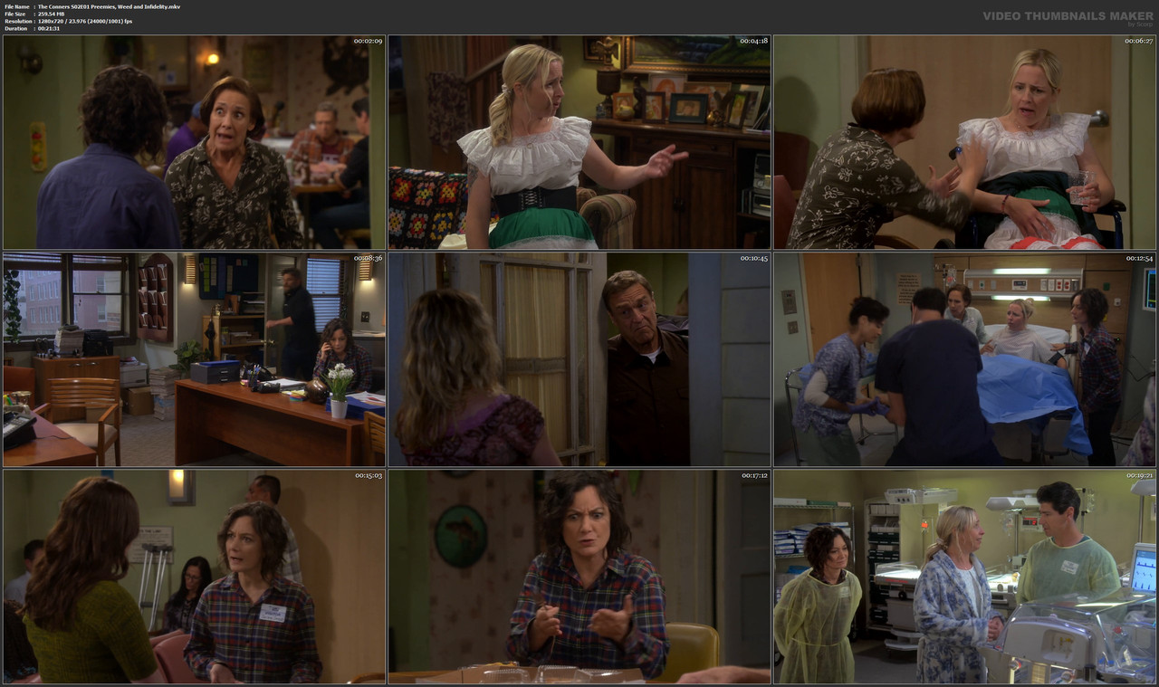 The Conners S02E01 Preemies, Weed and Infidelity.mkv