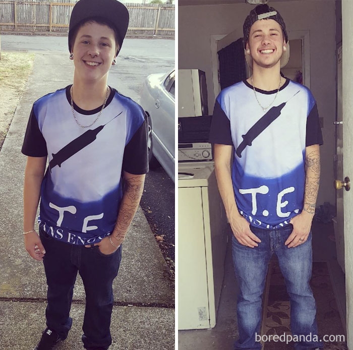 Трансгендеры делятся фотографиями своего перехода, и вы не поверите, что это одни те же люди