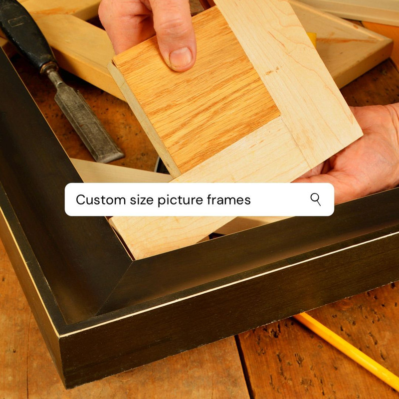 Framing example with modern art