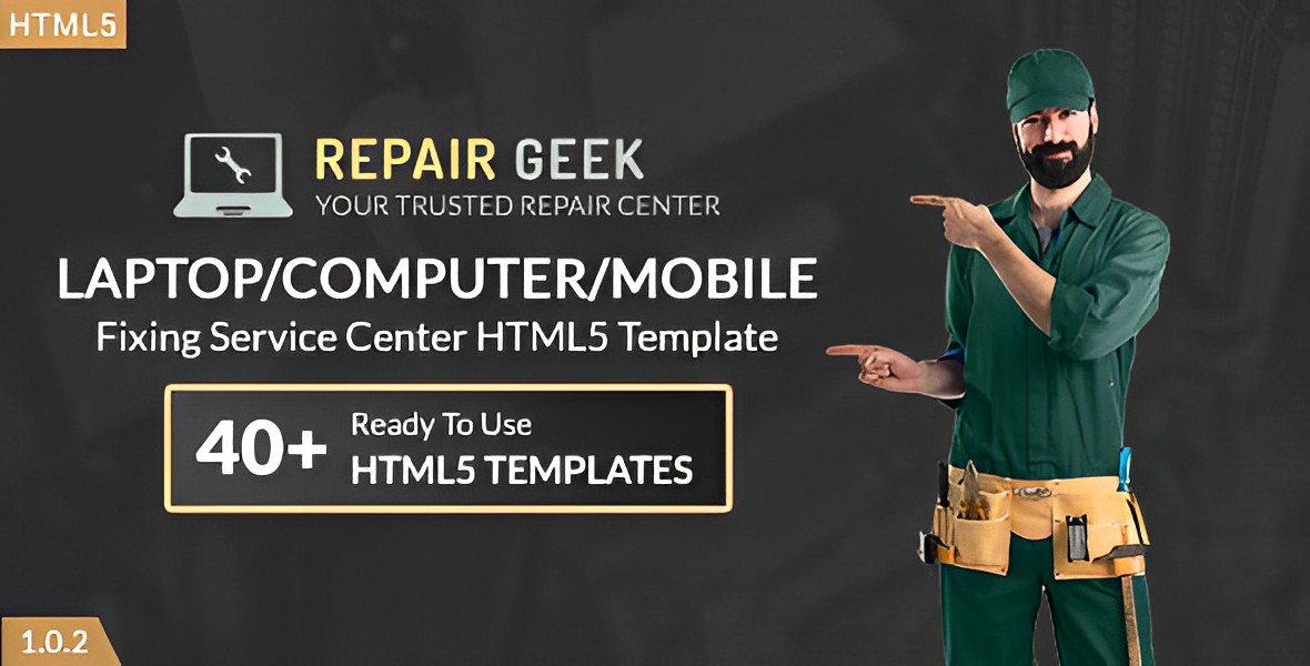 Repair Geek – Laptop And Computer Fixing Service Center HTML5 Template