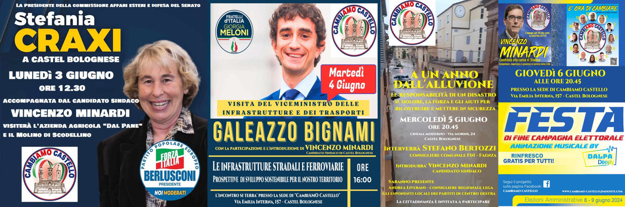 Amministrative 2024: Ultima settimana di appuntamenti per la lista Cambiamo Castello