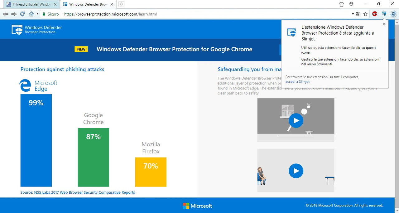 Windows Defender Browser Protection — Postimages