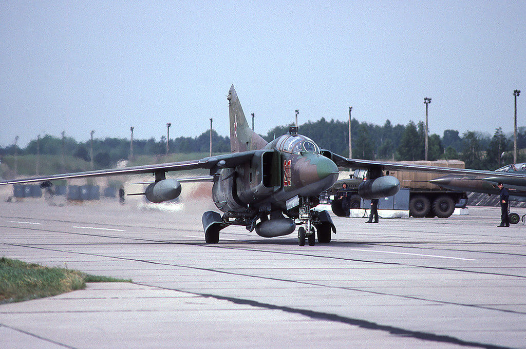 787 IAP Mig-23UB 20 Red_3901310_Finow 5.93_Leaving Germany for Ross AB in Belarus