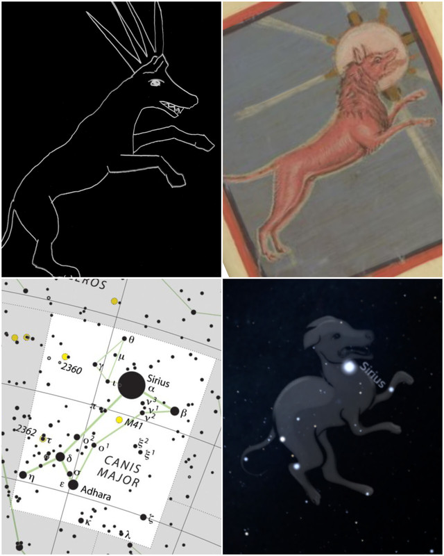 versiones de la Constelacin del Can Mayor