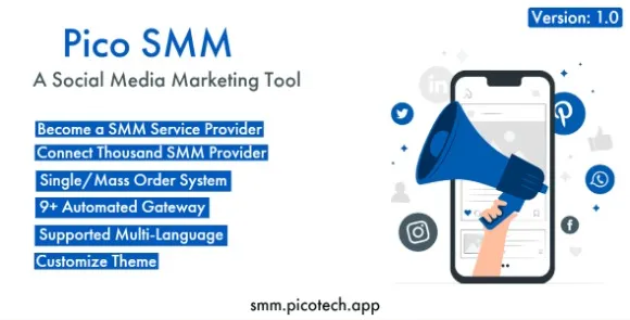 PicoSMM – Social Media Marketing Script Panel PHP