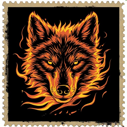 Postal-stamp-style-art-of-a-fl-1