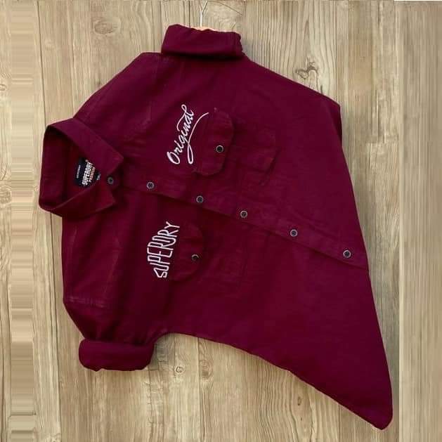 *মেনs সোলিড কালার কটন শার্ট*