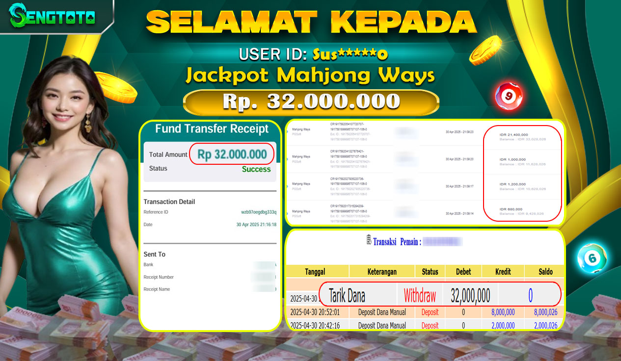 BUKTI PEMBAYARAN SLOT MAHJONG WAYS