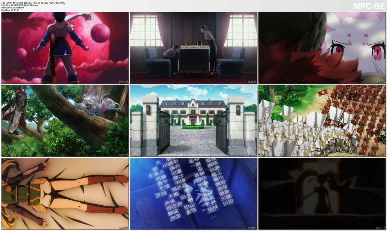 [HR] Kumo desu ga, Nani ka S01E20 [9D65F95A].mkv_thumbs