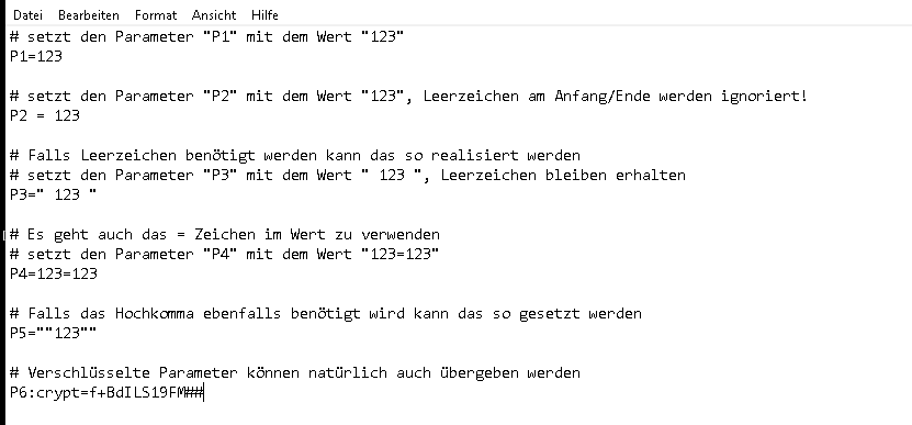 FlowHeater Parameter value from a custom file is missing