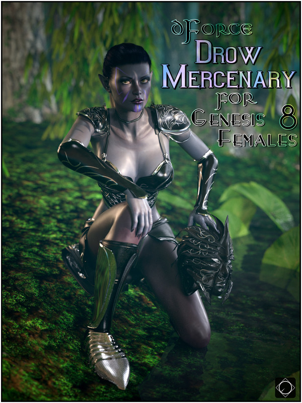 dForce Drow Mercenary for Genesis 8 Females