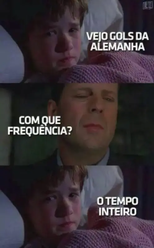 Gols seguidos da Alemanha traumatizaram muitos torcedores | Créditos: Reprodução/Internet