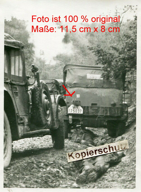 2. Panzer Division Griechenland , Fahrzeug Besatzung mit Kennung zerstört