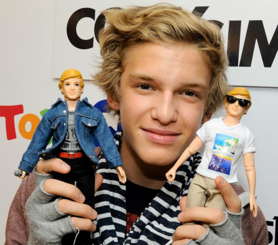 Cody Simpson with Collector Dolls