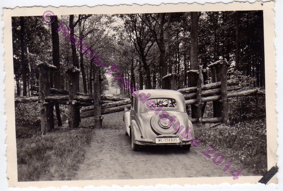 Original Foto,PKW,interessantes Foto Straßensper