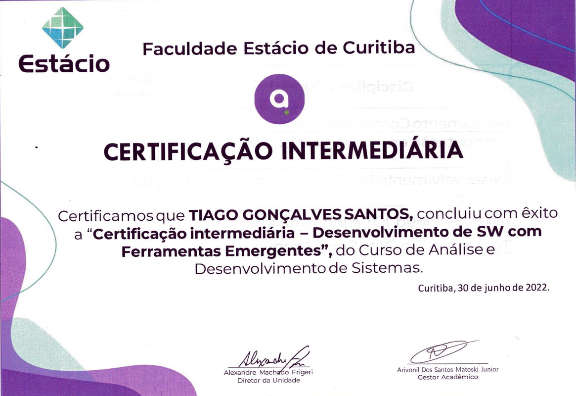 Certificação_Intermediária - Desenvolvimento de SW