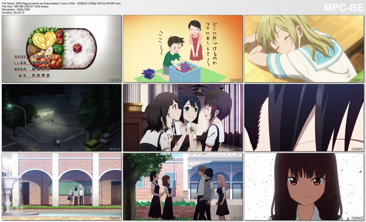 [HR] Kaguya-sama wa Kokurasetai ! Love is War - S02E04 [1080p HEVC] HR-MF.mkv_thumbs
