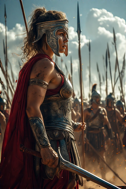 Greek-Warrior-Female-Spears-Sw-41