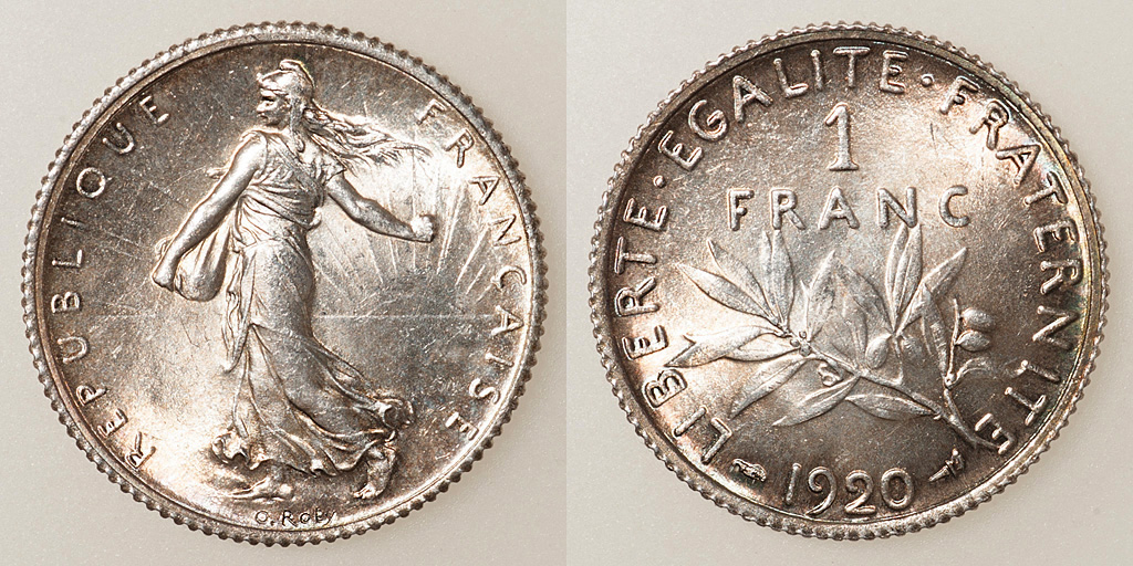 Exposición monográfica: El franco Semeuse. 1franco-plata