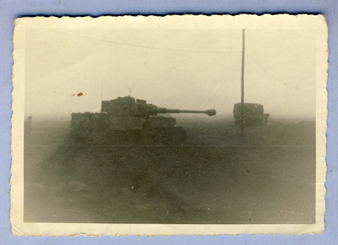 Foto Tigerpanzer Langrohr im Vormarsch Rußland