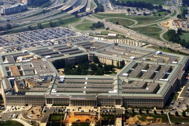 Kantor Kementerian Pertahanan AS yang lebih dikenal dengan nama Pentagon
