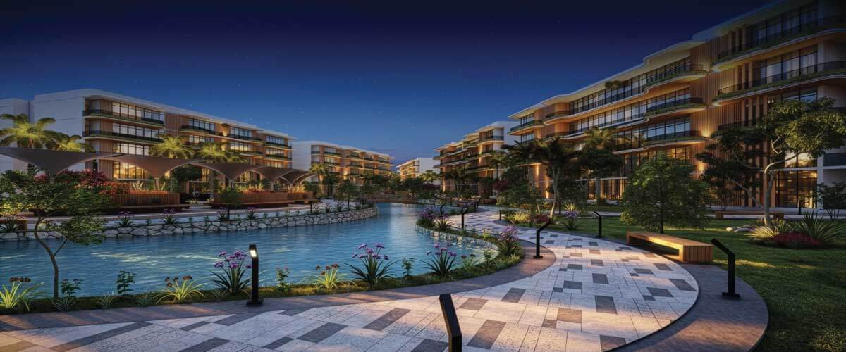 Pyramids City 6 October & Water Walkway Official Render