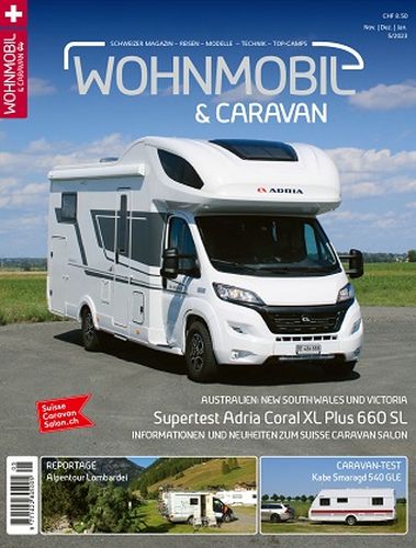 Cover: Wohnmobil und Caravan Magazin No 05 November-Januar 2024