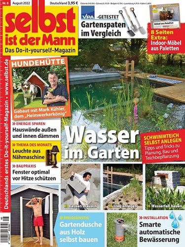 Cover: Selbst ist der Mann Heimwerkermagazin August No 08 2022 Cover: Selbst ist der Mann Heimwerkermagazin August No 08 2022