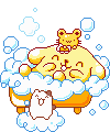 pompom bathe