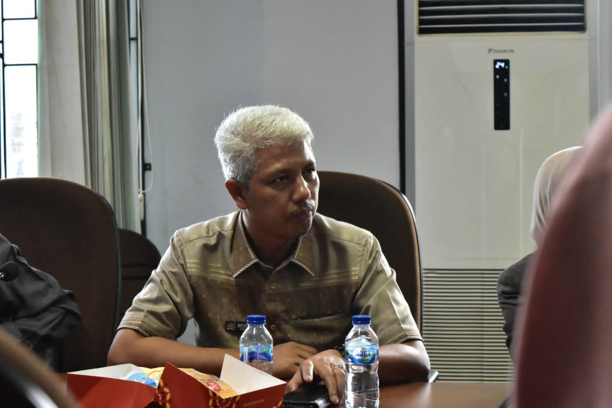 Anggota Komisi I DPRD Kota pekanbaru Davit Marihot Silaban hadir RDP bersama Kesbangpol. 