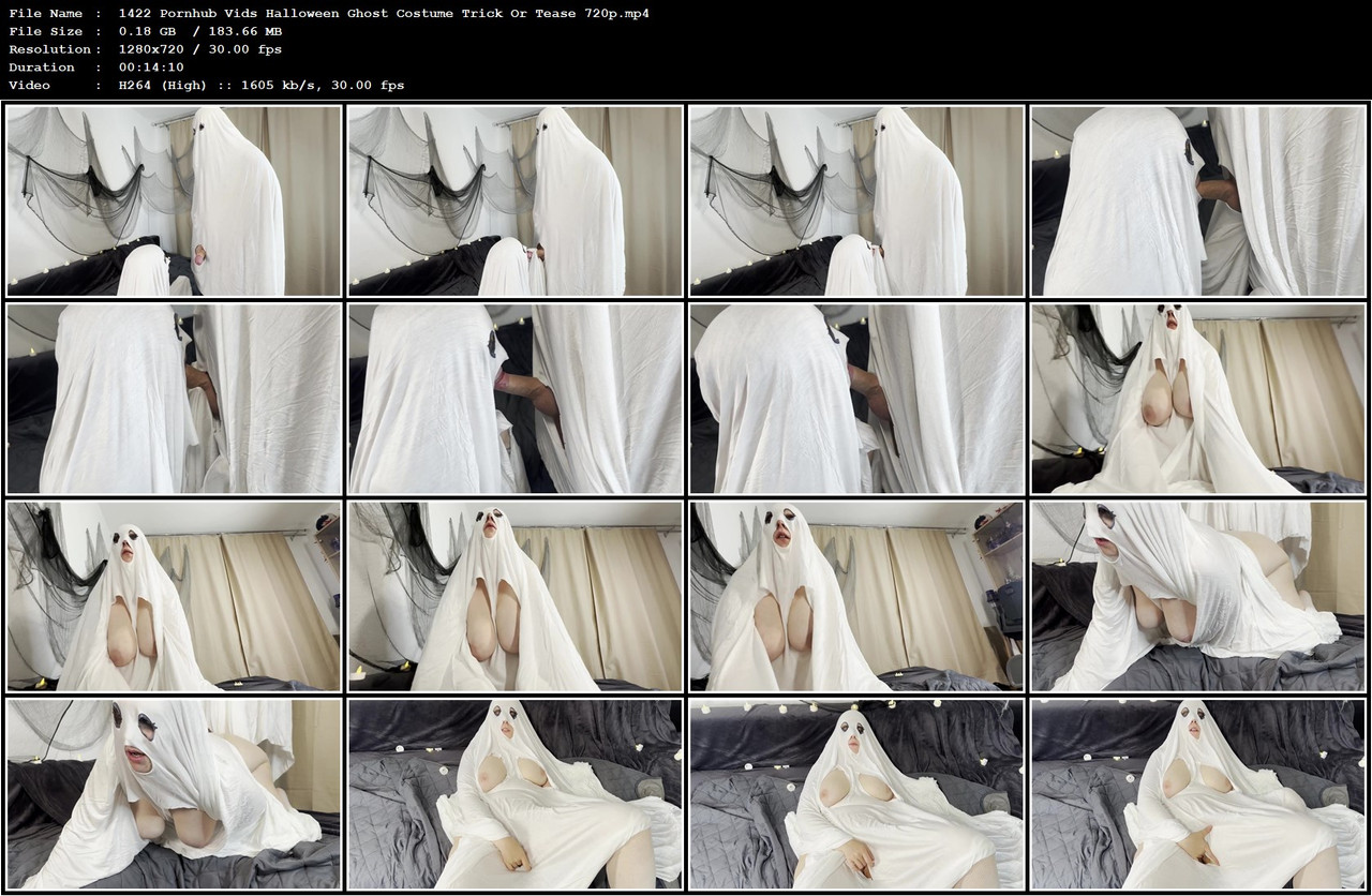 1422 Pornhub Vids Halloween Ghost Costume Trick Or Tease 720p mp4