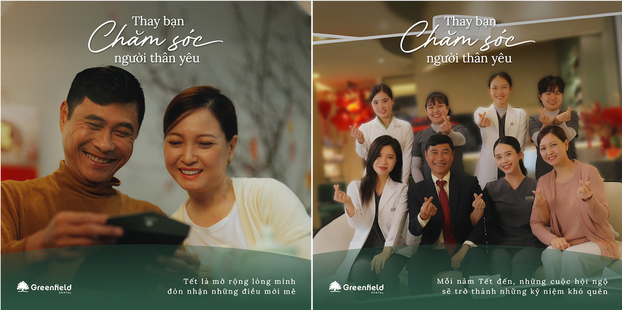 Cùng Greenfield Dental “Thay Bạn Chăm Sóc Người Thân Yêu qua TVC Tết 2024