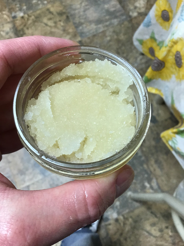 homemade vanilla sugar scrub 4 oz jar