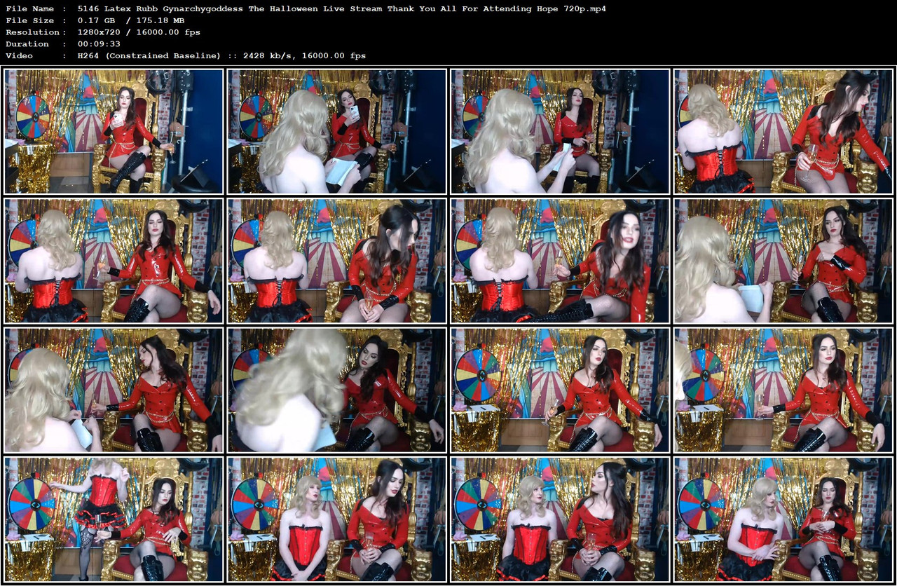 5146 Latex Rubb Gynarchygoddess The Halloween Live Stream Thank You All For Attending Hope 720p mp4