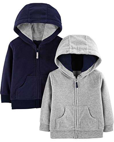 Amazon Carter's Paquete de 2 Sudaderas de Forro Polar con zíper para bebo Varias tallas 
