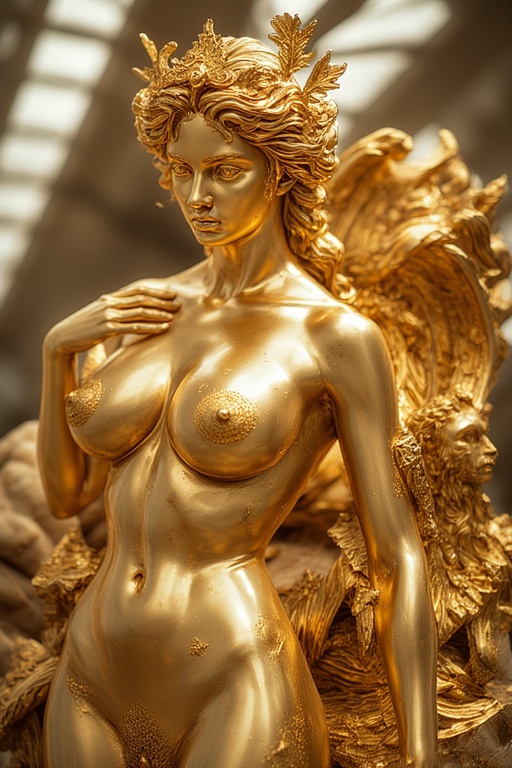 A-Gold-sculpture-monumental-neea