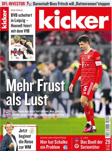 Cover: Kicker Sportmagazin No 29 vom 06  April 2023
