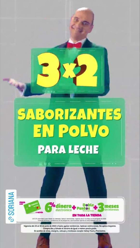 Soriana [Julio Regalado 2022]: 3x2 en saborizantes en polvo para leche 